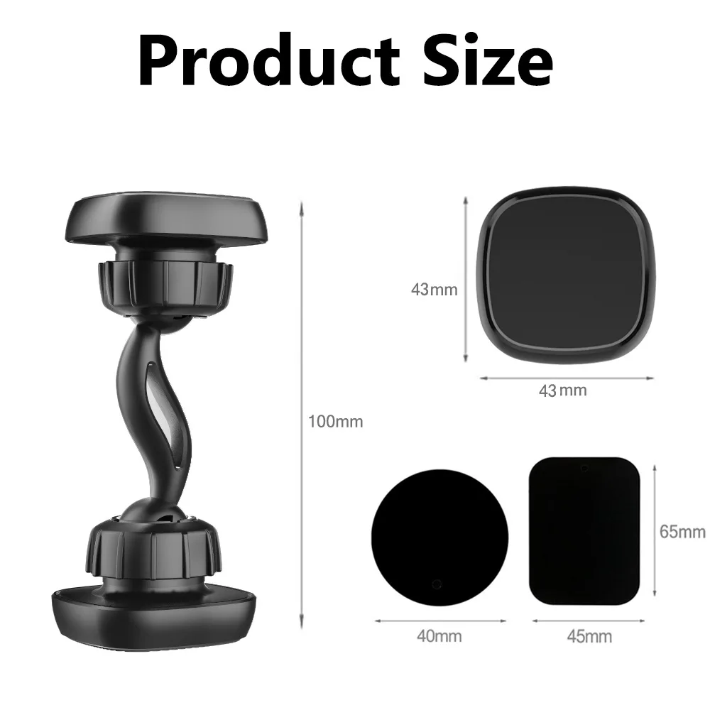 Double 360 Adjustable Stand Phone Holder For Car Car Phone