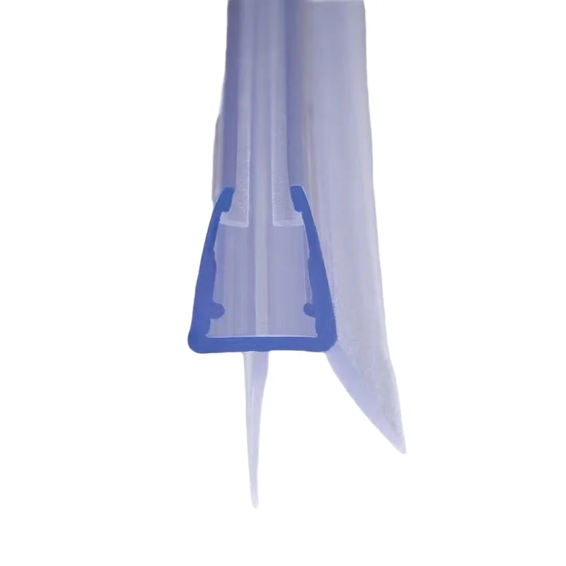 product clear pvc water seals strip for shower screen shower room seal strip flexible extrusion glass door bottom sealing-4