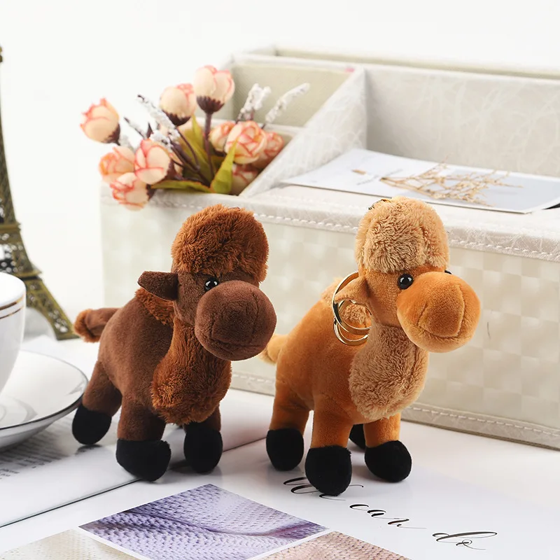 Wholesale Mini 15cm Cute Stuffed Animal Camel Plush Keychain For