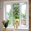 new design double large aluminum window with grill design window louverhigh speed door