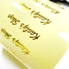 Gold foil clear labels sticker custom small logo gold foil stamp clear label adhesive sticker printing for cosmetic label