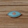 Fashion CZ Micro Pave & Enamel Evil- Eye Connector Charm Blue Eye Pendant Connectors For Jewelry Making