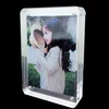 Custom bulk magnetic clear plastic photo frame cube magnetic unbreakable plexiglass picture frame