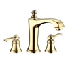 Two Handle Widespread Bathroom Sink Faucet with overflow and Faucet Supply Hoses
