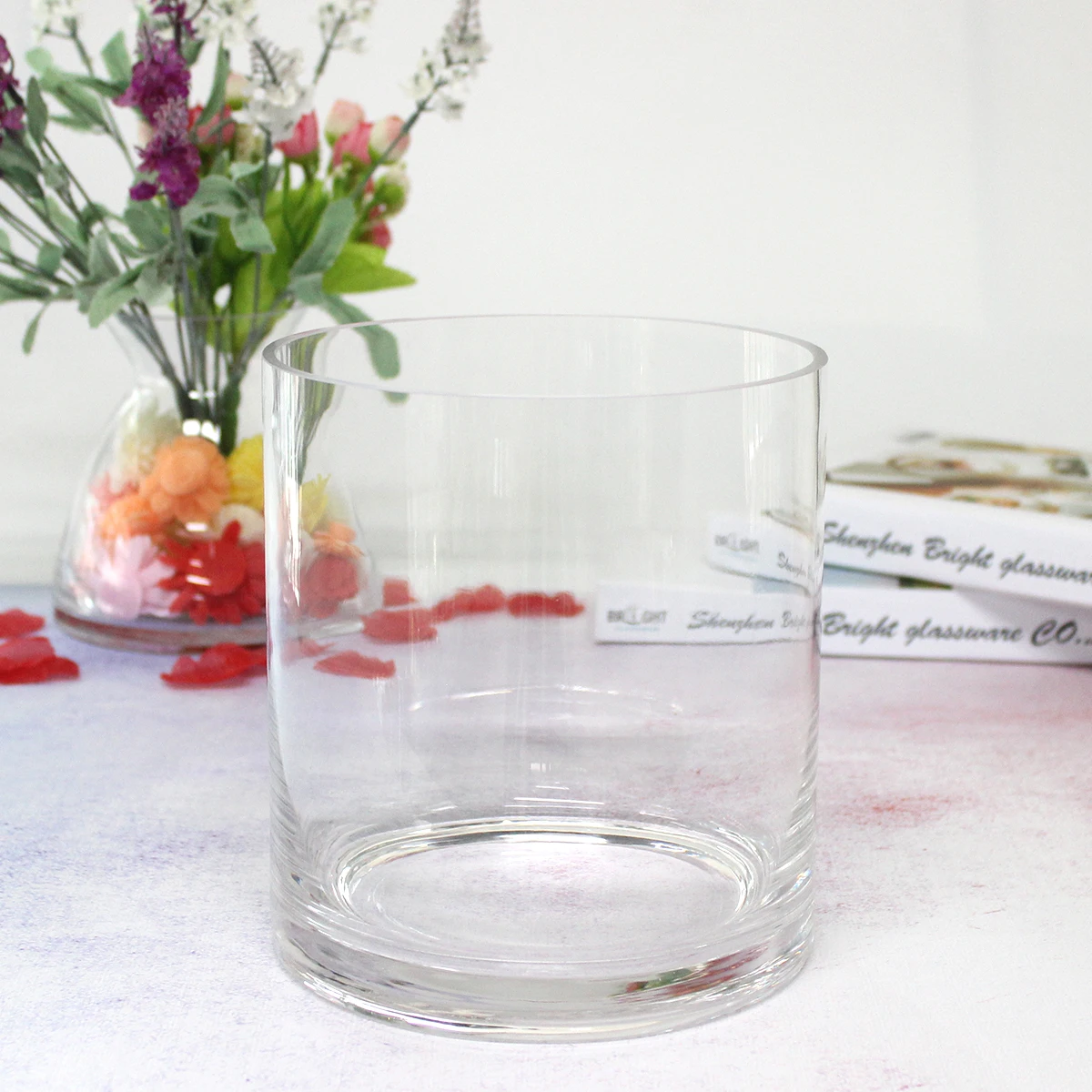 High Quality Straight Transparent 9oz Extra Large Candle Containers