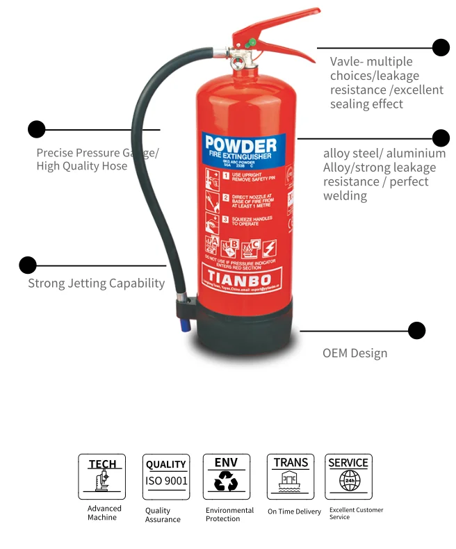3kg Abc Dry Powder Fire Extinguisher Empty Cylinder Ce En3 Lpcb