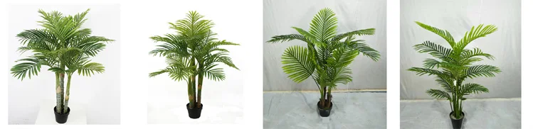 120cm height with 18pcs leaves mini artificial indoor decorative fan palm bonsai tree plant,  artificial mini fan palm tree