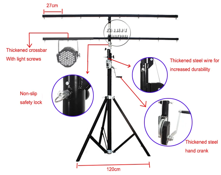 led par light stand truss
