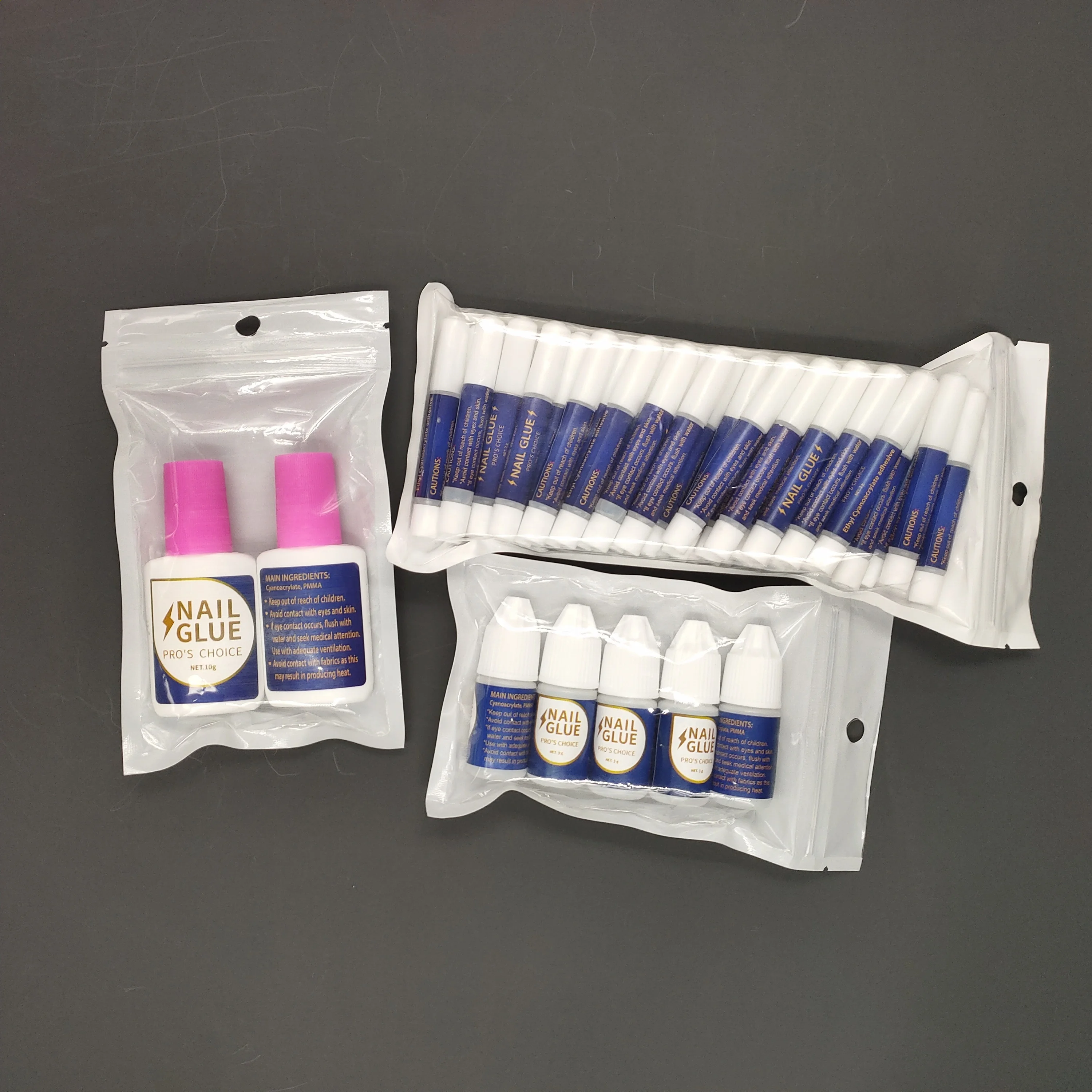 10g Best Selling Organic Nail Art Glue Nontoxic Brush On Bond Nail