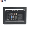 Manual Flip Cover Desktop/Floor Cable Socket/Cable Box with VGA/RJ45 Cables for Conference Electrical Furniture