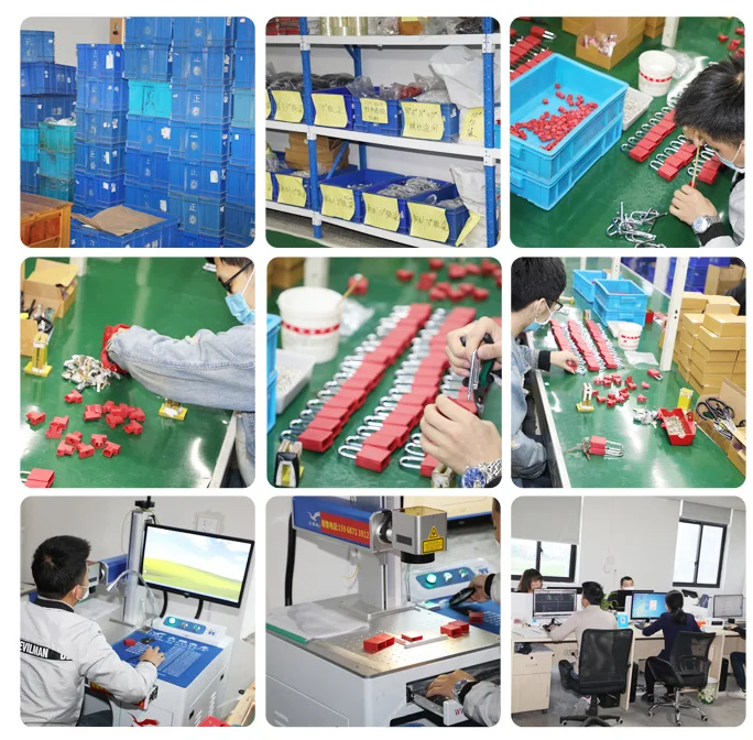 Loto Plastic Safety Adjustable Ball Valve Lockout Locking Device For