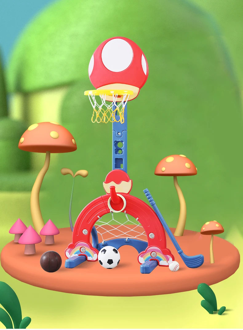 Starry Children's PE Lifting Basketball Stand Box 3-6 Years Old Toy Baby Indoor Basketball Rack