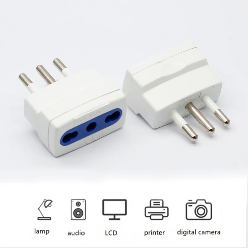 10a 250v Fast Dispatch Chile Standard To Italy 3 Pin Male Converter