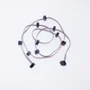 Grey with red edge 2651 6pin 2.54pitch 28AWG with 11 IDC connectors flat ribbon cable