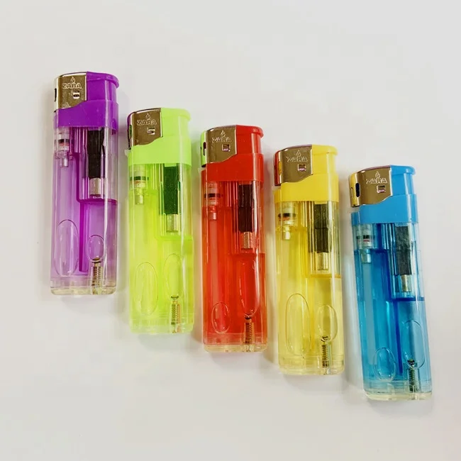 Premium Electronic Transparent Slim Cigarette Lighters