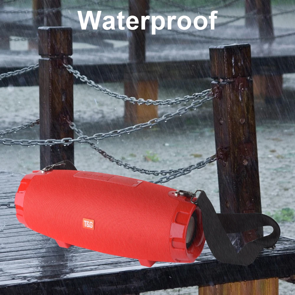 TG526 40W Portable Blutooth Speaker Wireless Outdoor Column Waterproof 3D stereo Subwoofer Speakers - ANKUX.COM