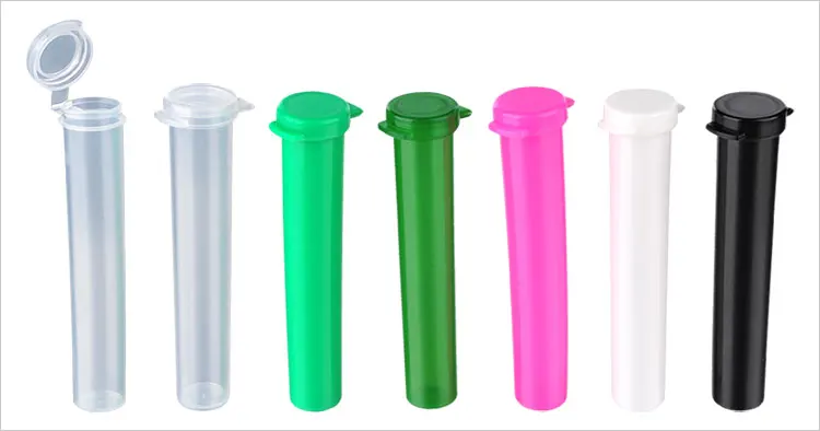 marijuana-tube-b 14ml 23ml Plastic PP Joint Vials Tubes With Pop Top Cap