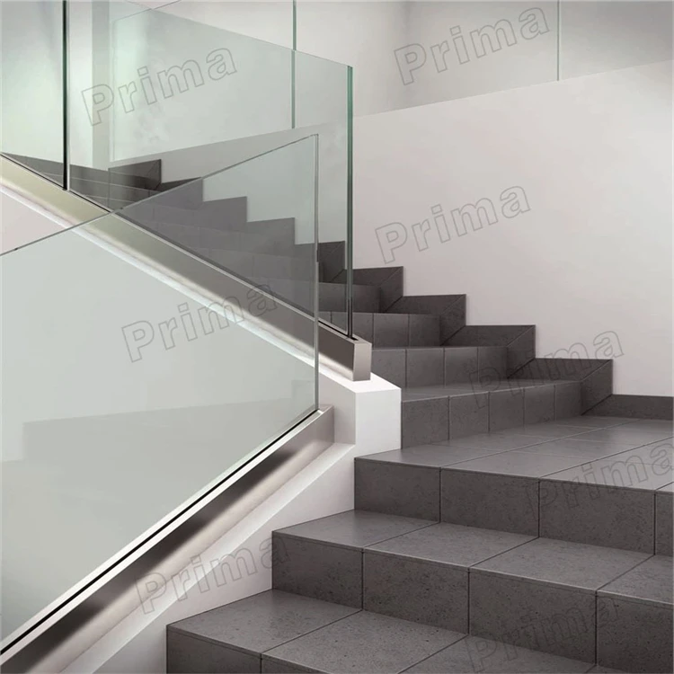 Aluminum U Channel Glass Railing Frameless Glass Railings Buy