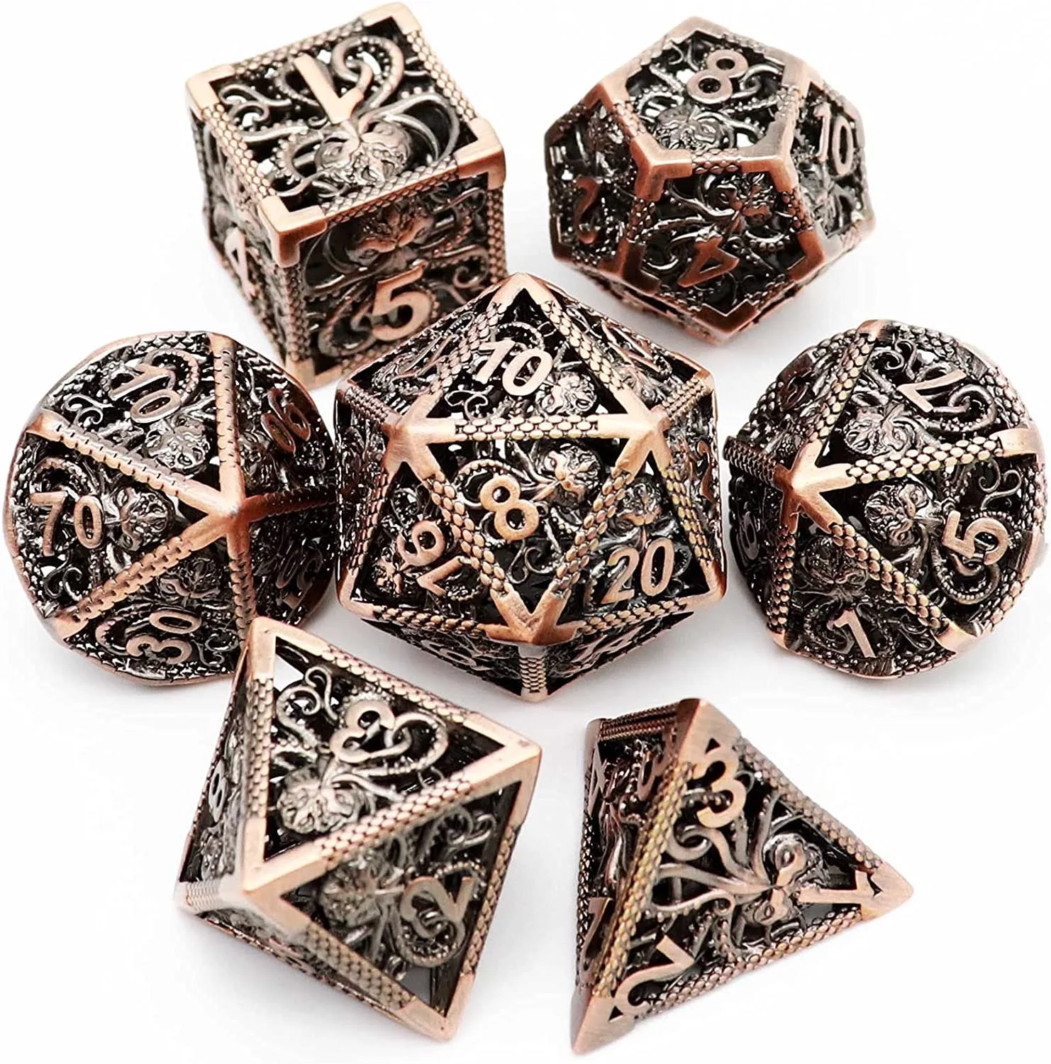 Dragon And Dungeon Metal Dice Set Cheap Unlock Game Product Dice Cthuru Fairy Tale Dice Custom
