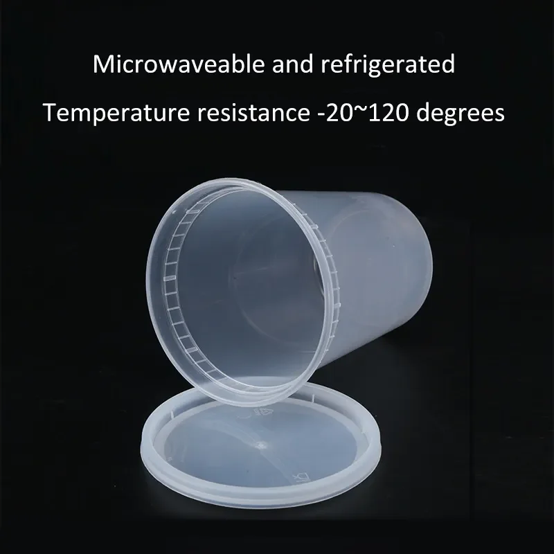 32 Oz Microwave Disposable Meal Plastic Leakproof Deli Food Noodle Hot