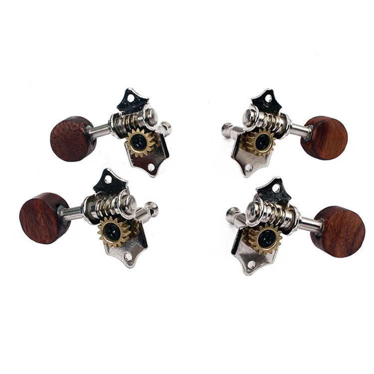 2R2L 4 String Ukulele Tuning Pegs Machine Heads Tuners Keys Tuners Gold 