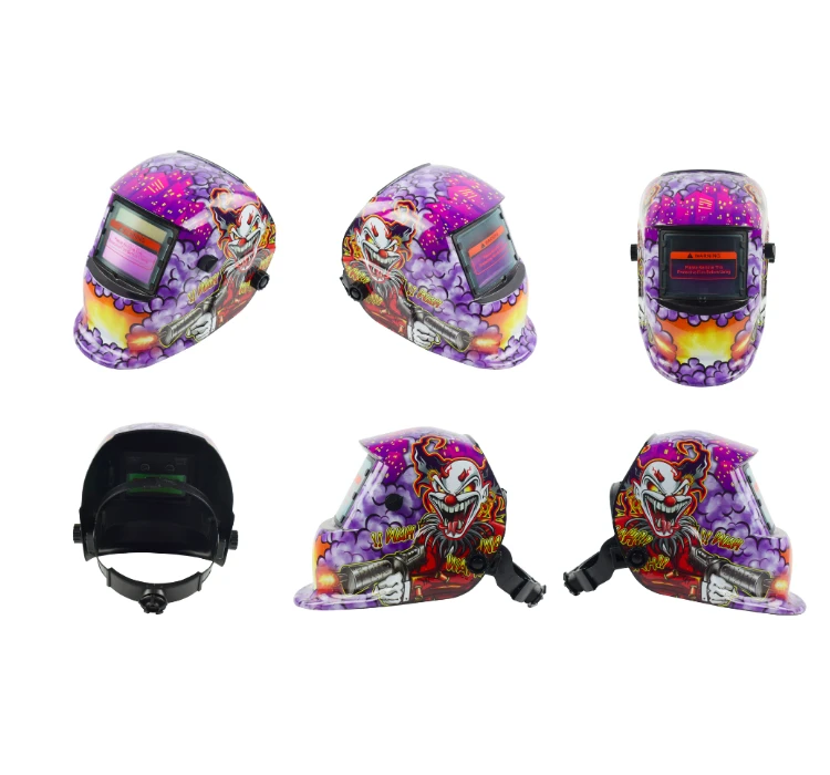 New Products Panoramic True Colour Welding Helmet Pancake Black Hood Right Handed Otos Auto