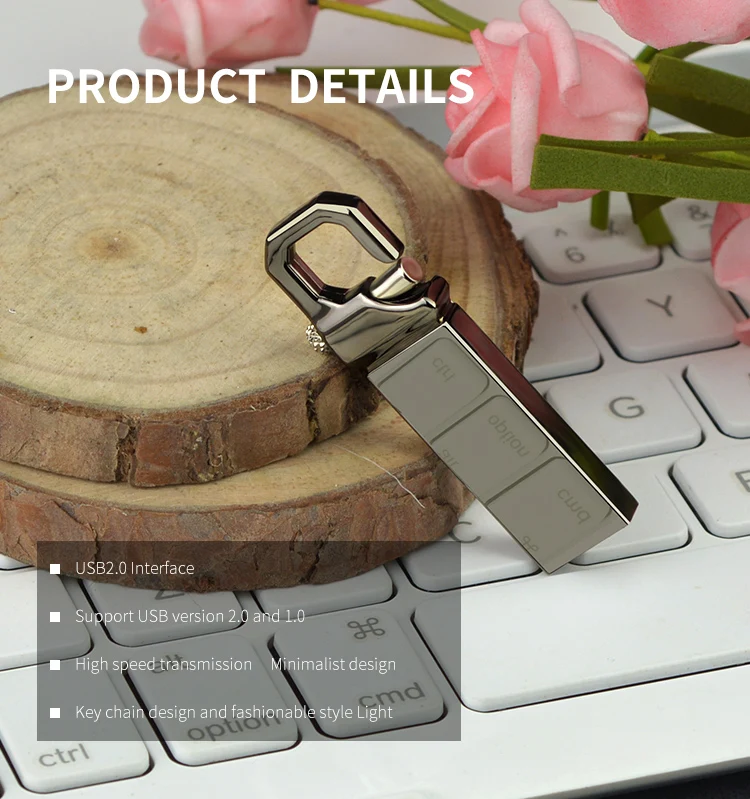 Factory cheaper usd2.0 metal buckle 8g 16g 32g 64g usb stick pendrive memory usb flash drives with logo free