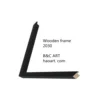 20 times 30mm modern style basic shape black white wooden frame for photo