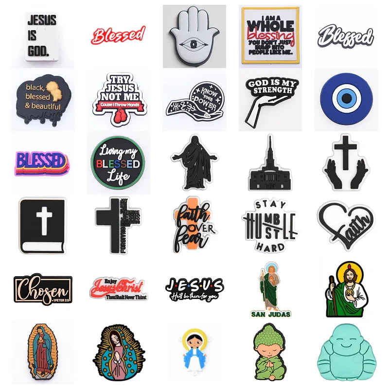 Jesus Croc Shoe Charms Religious Croc Charms Pvc Custom Shoe