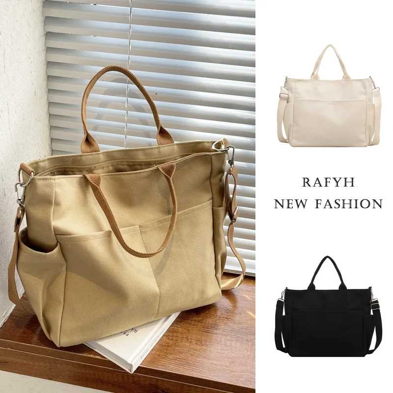 Custom Fashion Canvas Tote Bags Multipurpose Oversize Tote Bag With