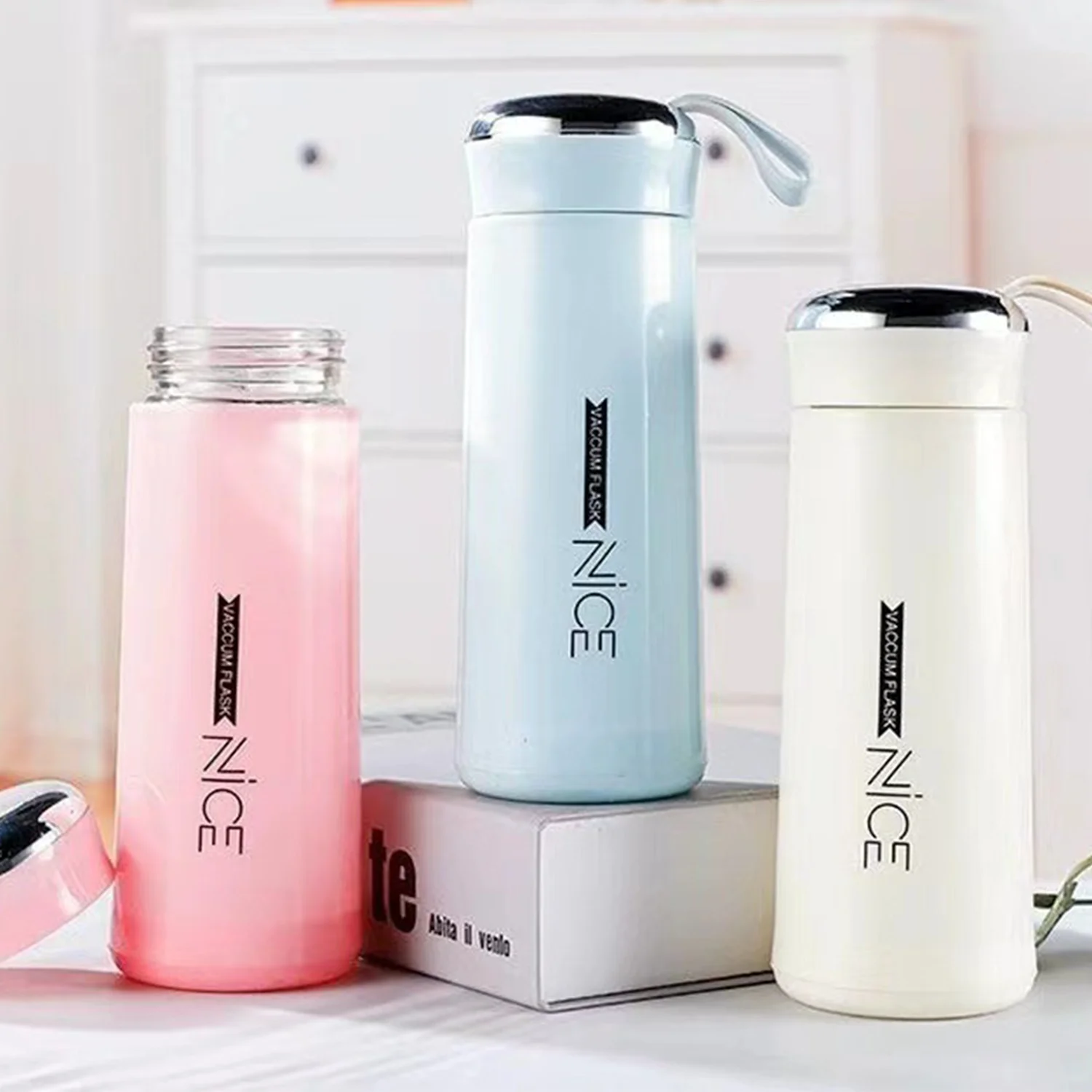 Factory Wholesale Tea Water Bottle Glass Drinking Water Bottle 400ml ...