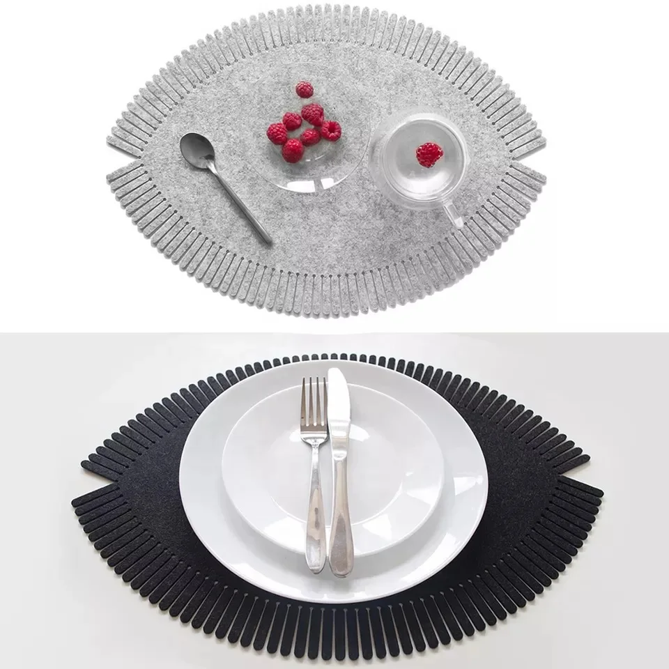 Felt Placemats Durable Material Easycleaning Felt Placemats Dining