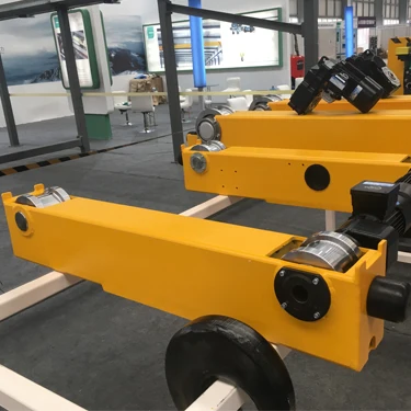 Europe style wheel block with ABM geared motor for  overhead end carriage