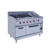 Multifunction Cooking Equipment Gas Range 4-Burner With Griddle&Oven