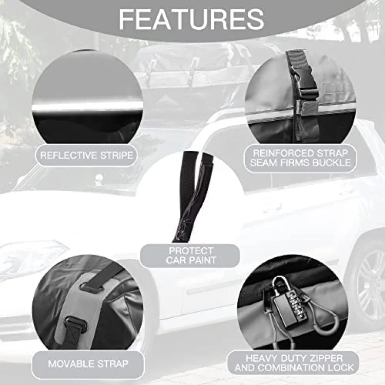 Waterproof Rooftop Cargo Carrier 600d Pvc Roof Rack Cargo Carrier Suv