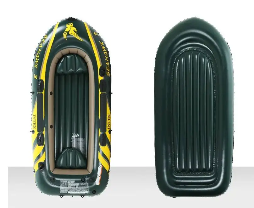 Intex 68351 Seahawk 4 Air Boat Sport Series Inflatable Boat Kit With