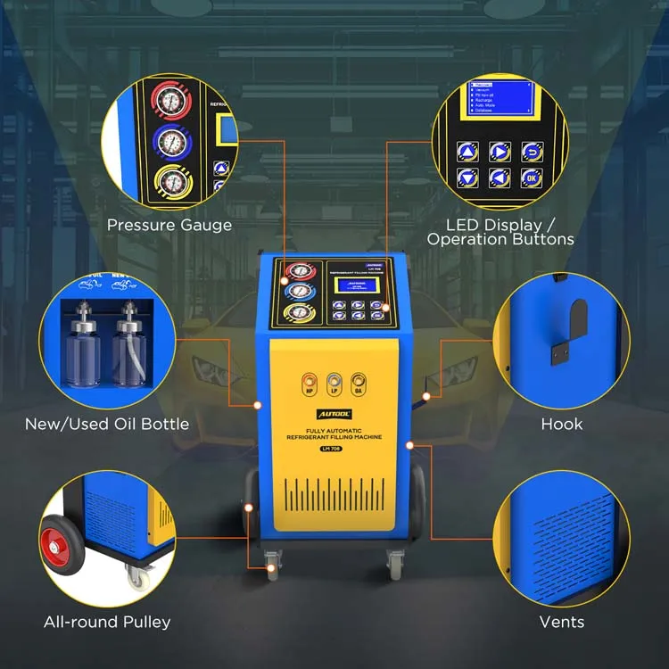 Autool 2023 New Lm706 220v Fully Automatic Refrigerant Filling Machine