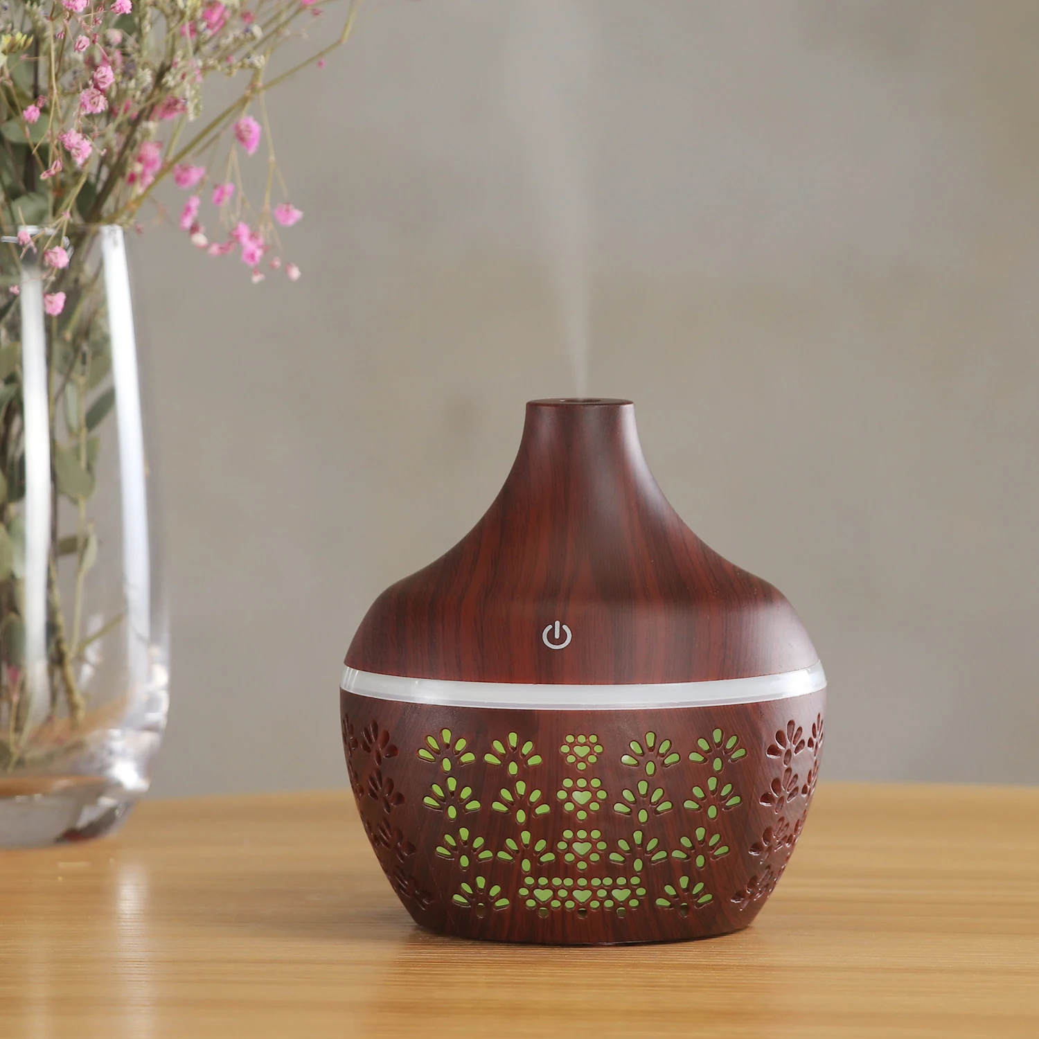 Portable USB Aroma Essential Oil Diffuser 7 Colors Led Light Ultrasonic Cool Mist Humidifier