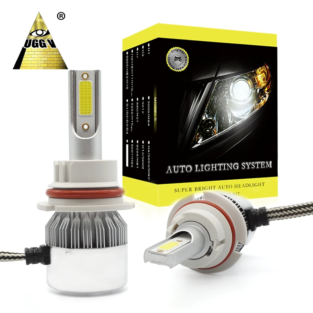 Best Factory Price C6 9004 UGGV LED Light Extreme Brightness 7600LM For Auto Lighting System
