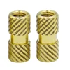 High Quality & Best Price Cnc Lathe Custom M4 M6 M8 Round Brass Straight Knurled Nut