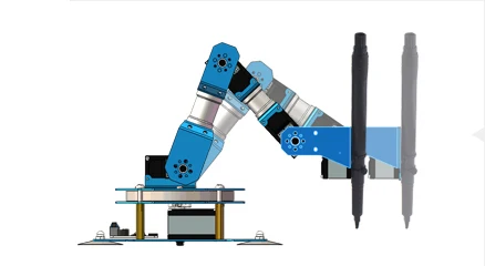 Drawing & Writing Industrial Robot Arm Mobile Phone APP Bluetooth Remote Control 