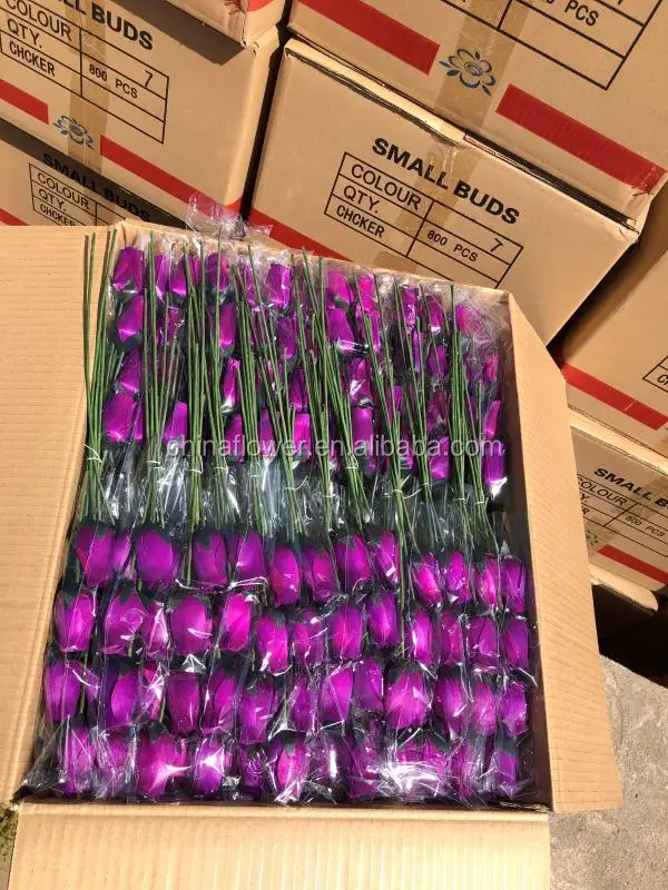 Fcd1103 Factory Supplied Red Artificial Flowers Wooden Roses For Sale