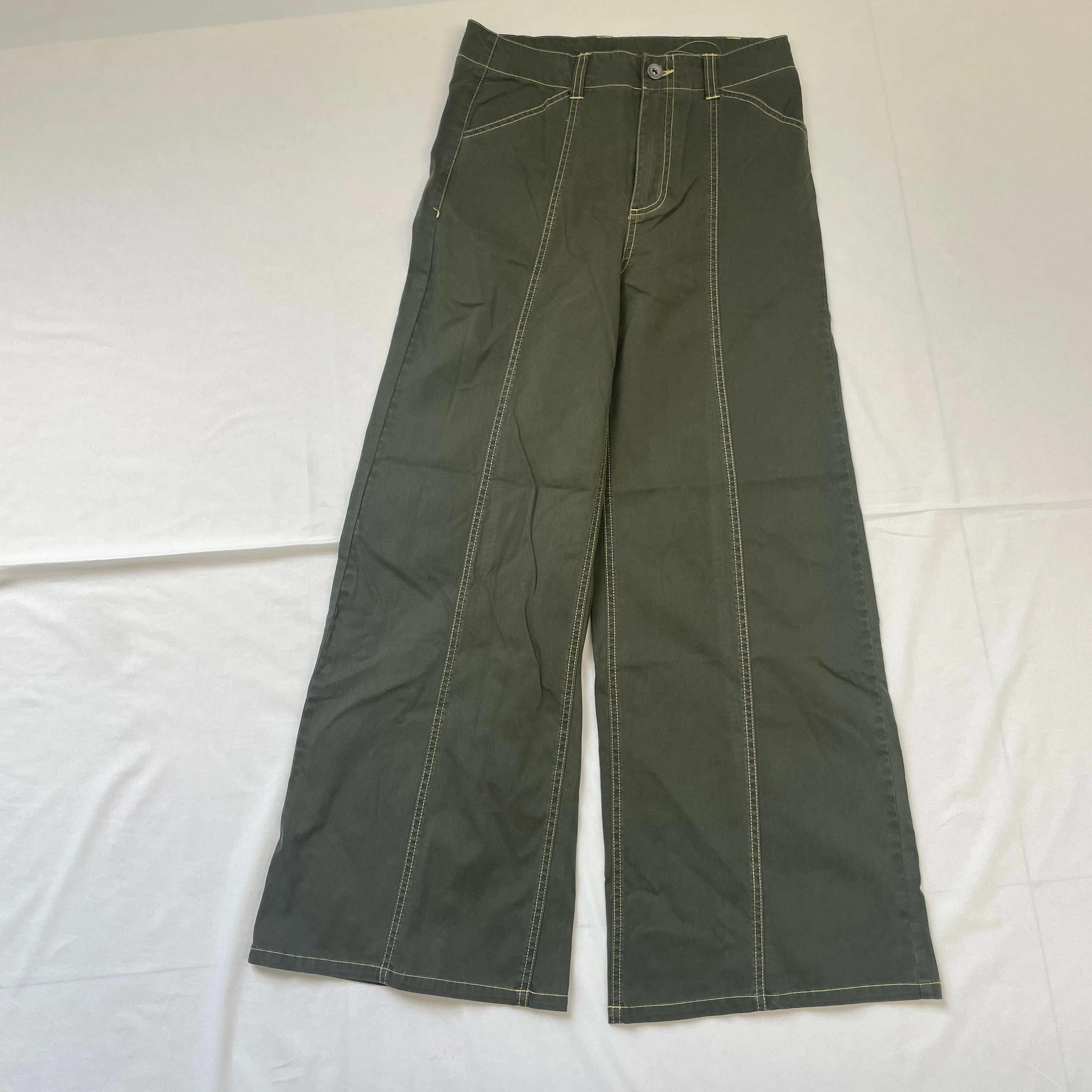 Women's  Wide Leg Pants Casual Solid Oversize Trousers with  Loose Elastic Streetwear Design supplier