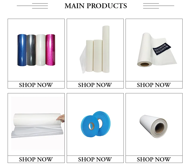 High-Temperature PU Film Heat Transfer Vinyl for Customizing T-Shirts Clothing Bags and Hats with 130-150°C and 0.16mm-0.18mm Thickness