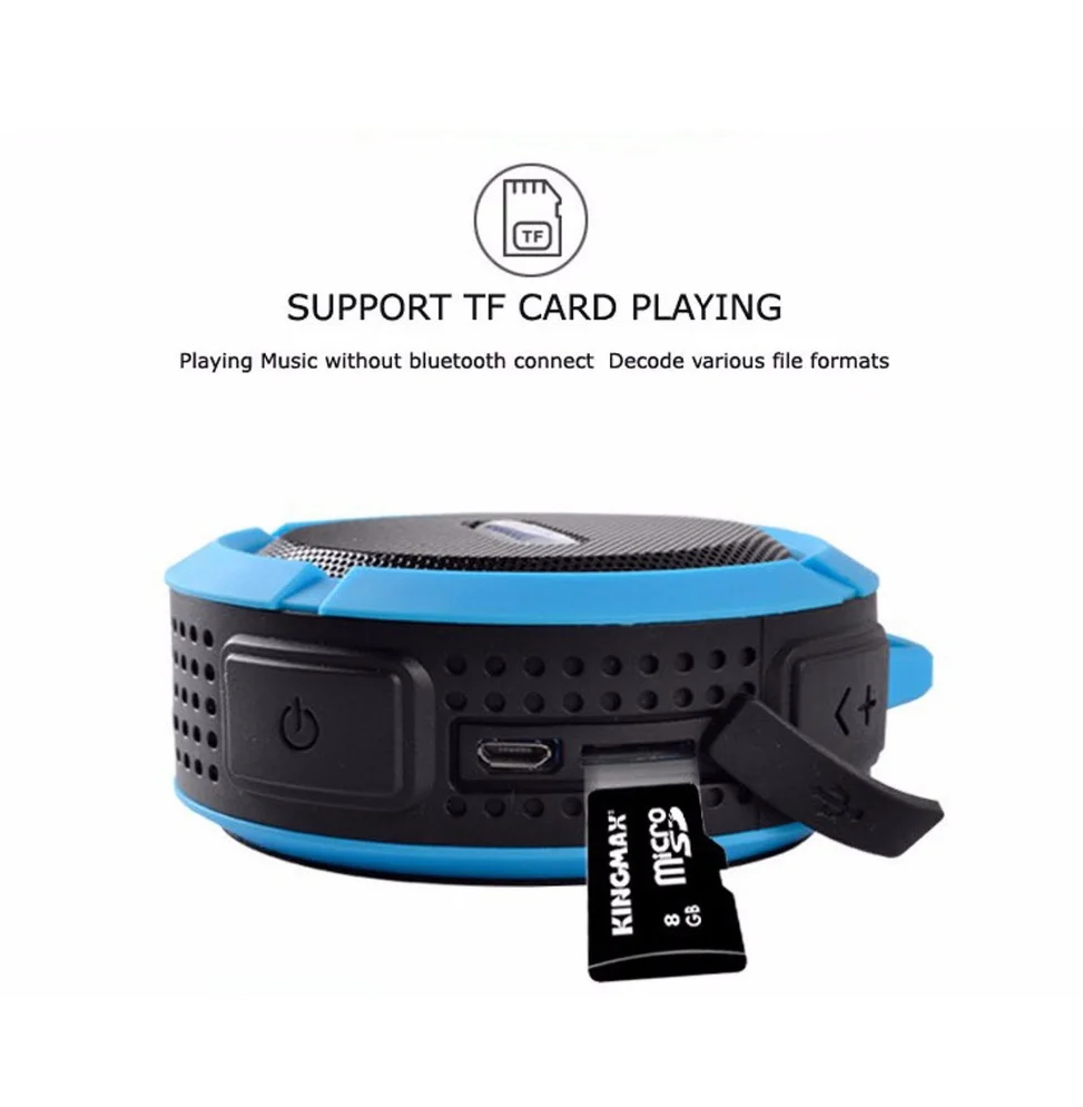 Promotional Gift outdoor mini IPX5 Waterproof wireless portable speaker C6 outdoors - ANKUX.COM