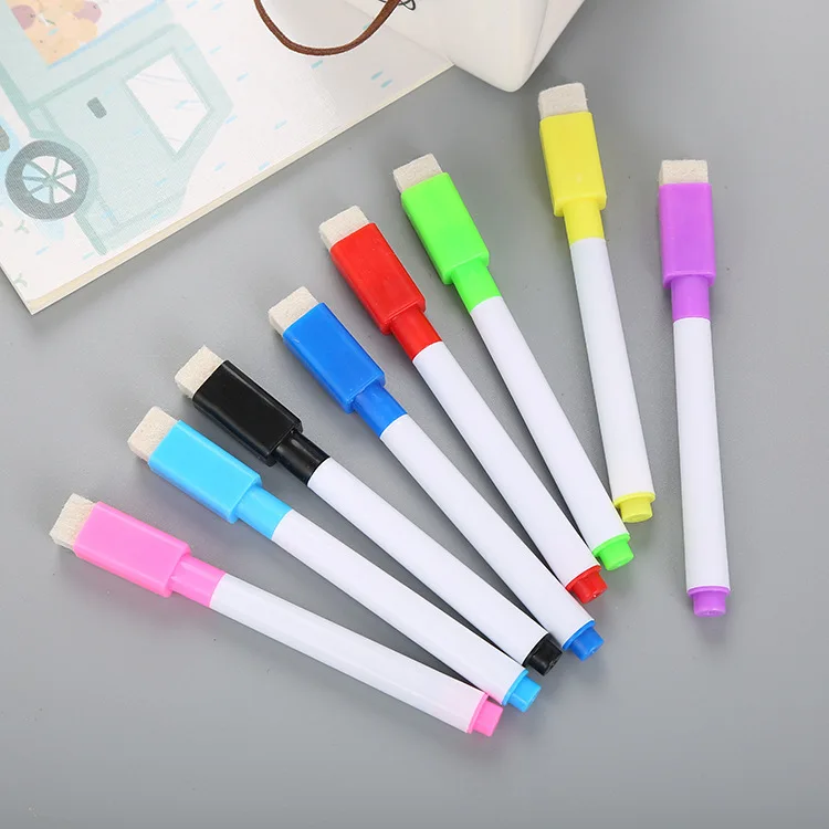 Magnetische uitwisbare kleurmarkers voor whiteboard kinderen_voghion.com