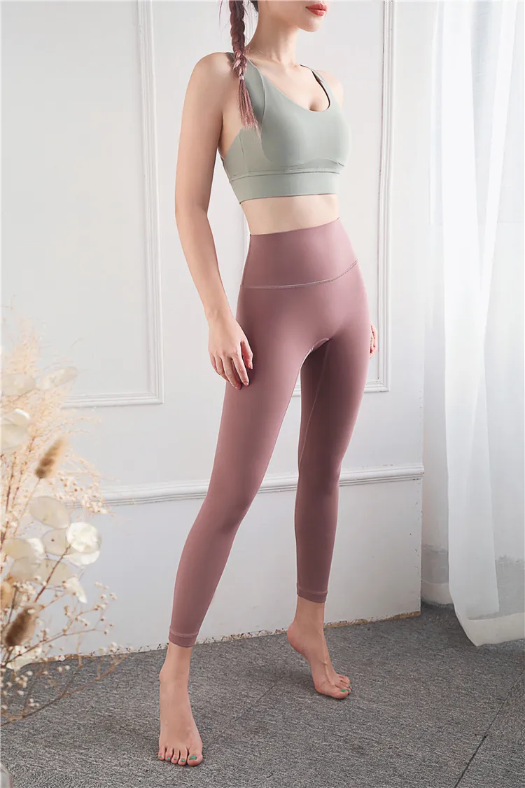 High Waist Out Pocket Yoga Pants Tummy Control Workout Running 4 Way Stretch Yoga Pants Leggings