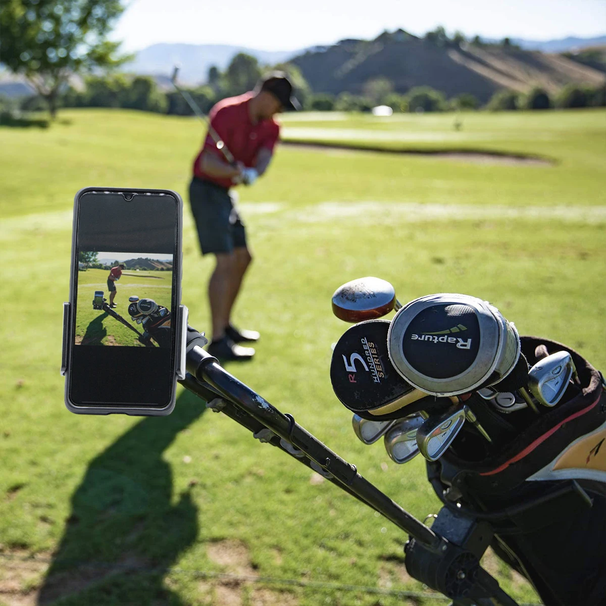 Golf Phone Holder Clip,Cell Phone Swing Recording Clip,Record Golf