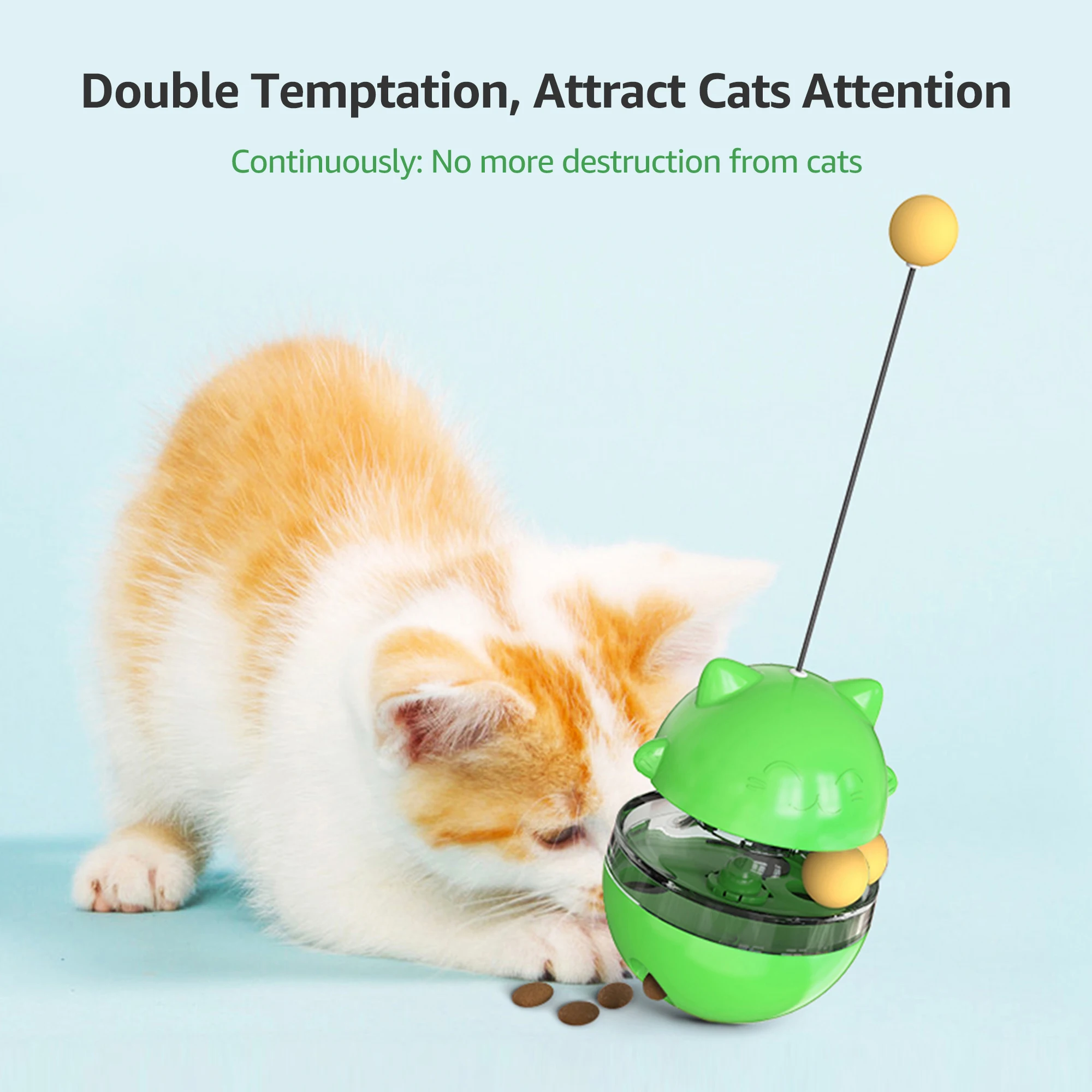 Interactive Cat Feeder Toy Pet Exercise Cat Toys For Indoor Kitten As