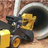 electric wheel mucking loader for water supply and drainage pipeline network project